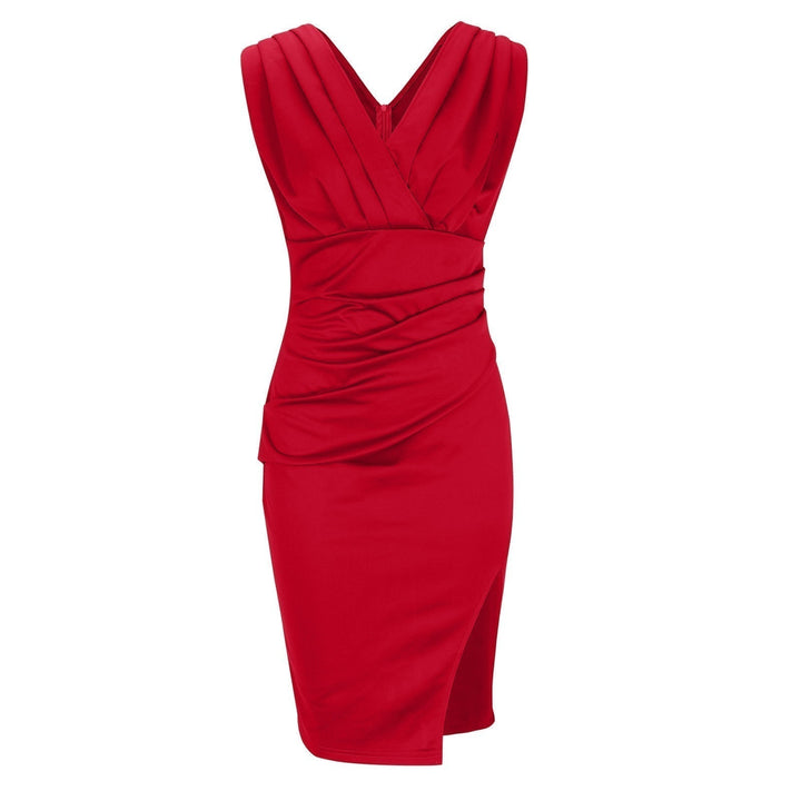 Valette | Sculpted Pleat Midi Dress