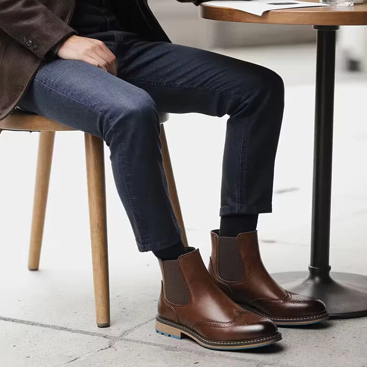 Serento | Classic Leather Chelsea Boots