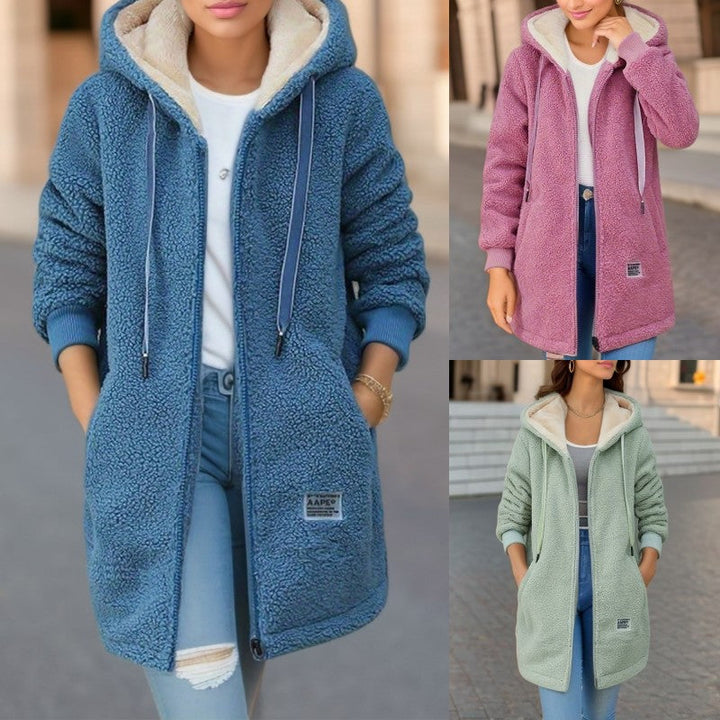 Ines | Cosy Sherpa Zip Hoodie