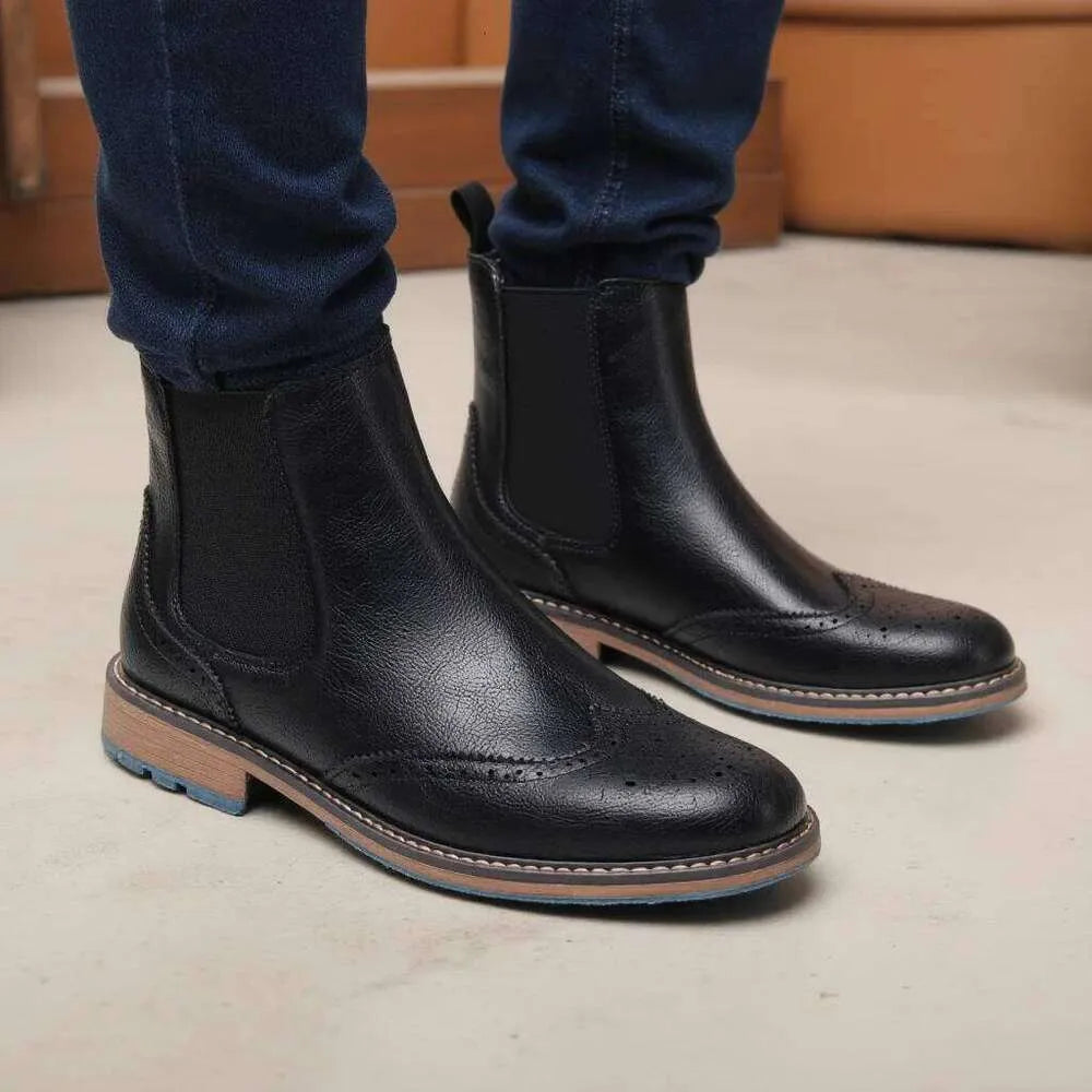 Serento | Classic Leather Chelsea Boots