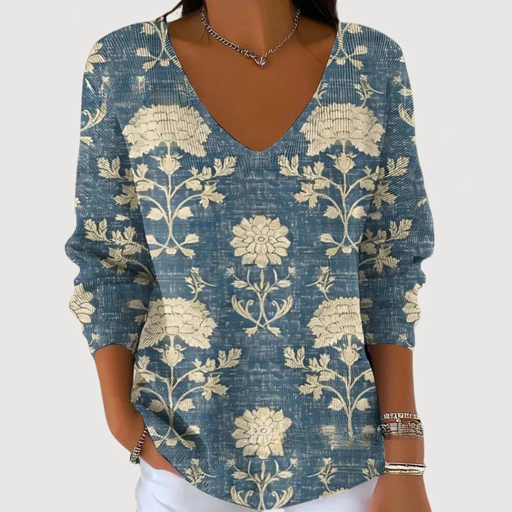 Elowynn | Vintage Bloom & Denim Calm