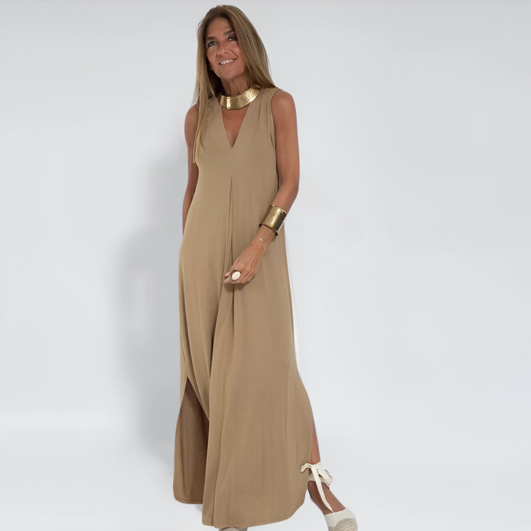 Elise | Elegant Maxi Dress & Cardigan Set