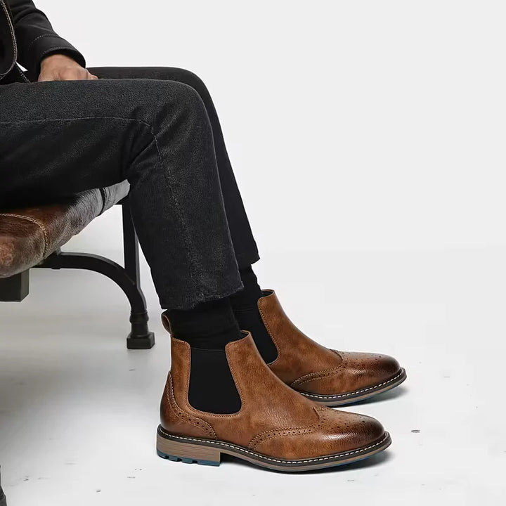 Serento | Classic Leather Chelsea Boots