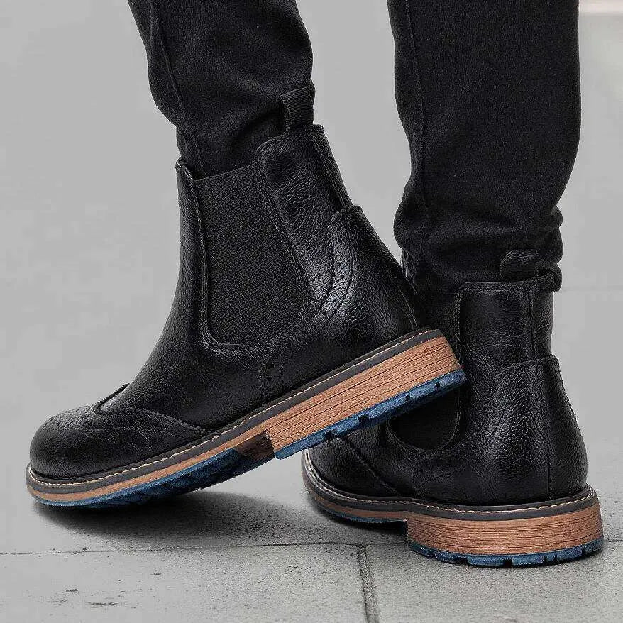 Serento | Classic Leather Chelsea Boots