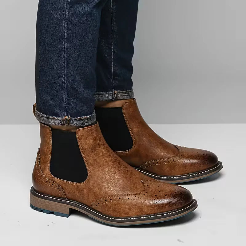 Serento | Classic Leather Chelsea Boots