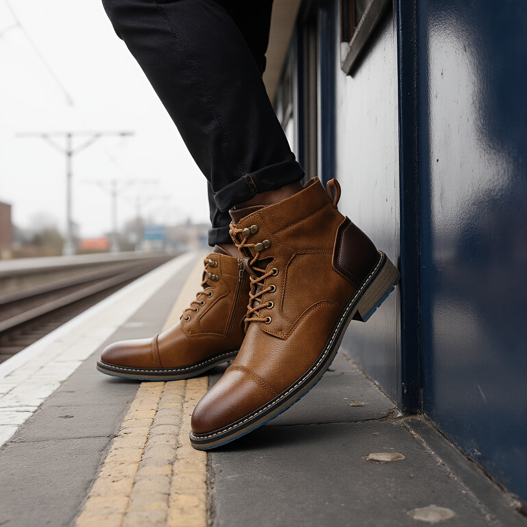 Novaro | Everyday Leather Zip Boots