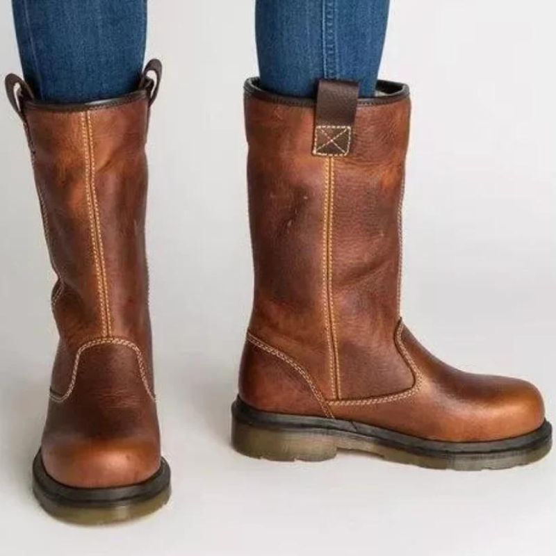 Lilia | Lined Leather Winter Boots