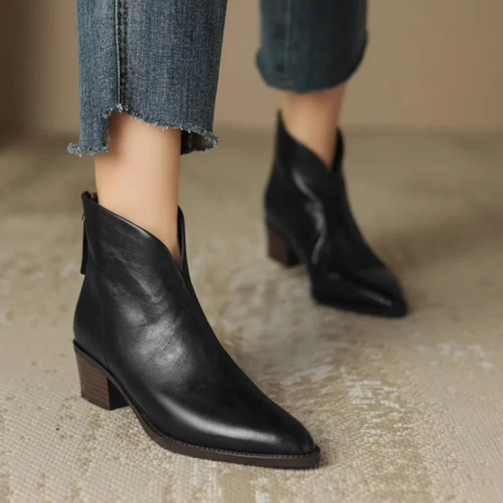 Michelle | Essential Leather Ankle Boots