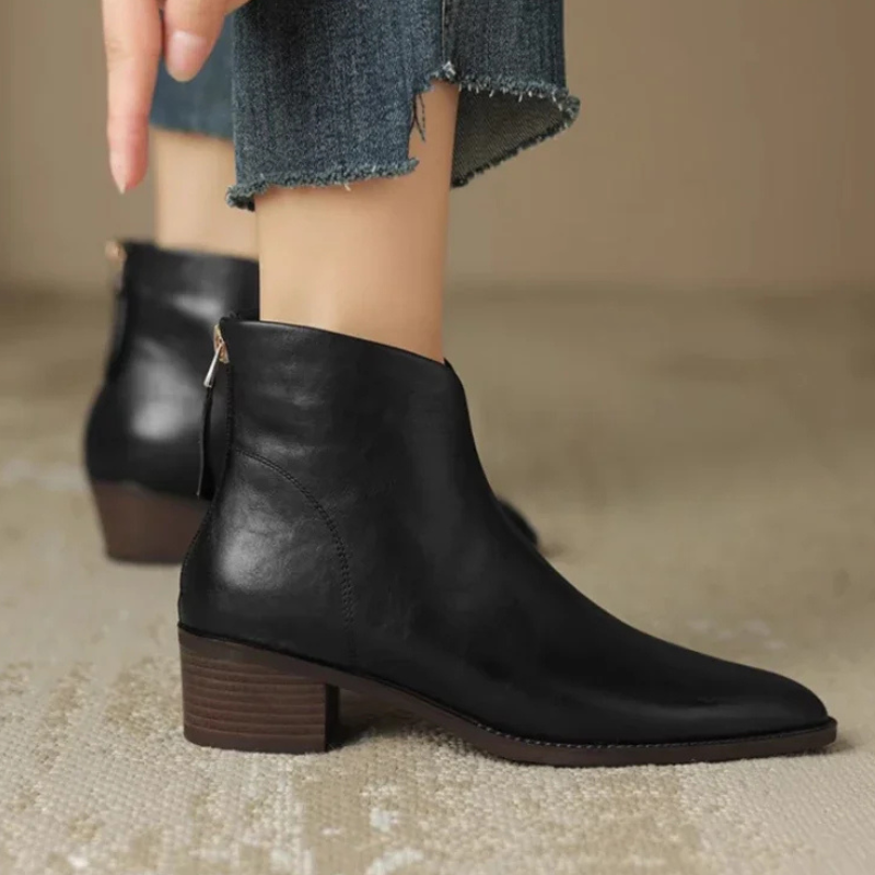 Michelle | Essential Leather Ankle Boots