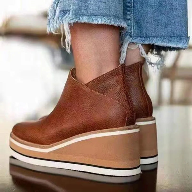 Maelis | WinterGrace Faux Leather Boots