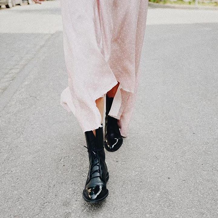 Solenne | Sculpted Leather Heeled Boots