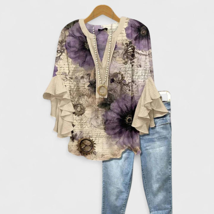 Elowen | Soft Bloom Ruffle Blouse
