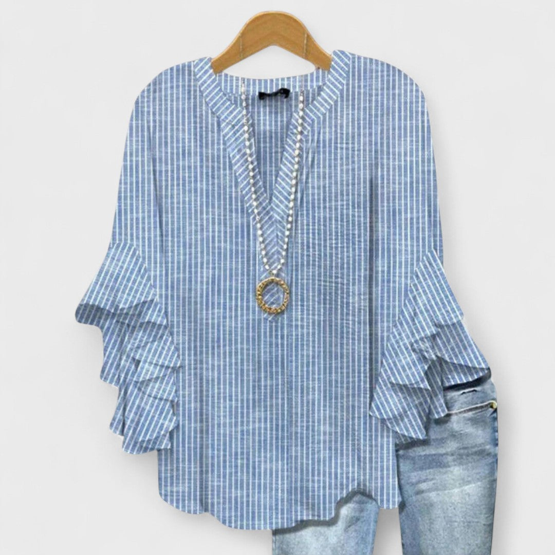 Elowen | Soft Bloom Ruffle Blouse