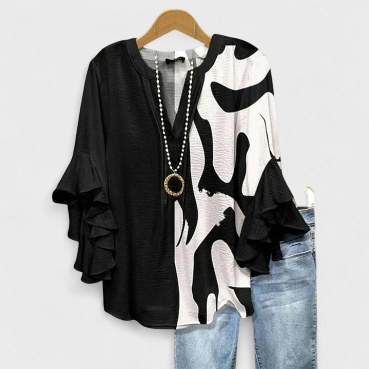 Elowen | Soft Bloom Ruffle Blouse