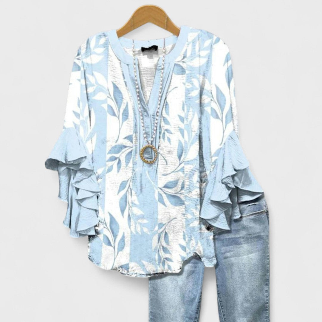 Elowen | Soft Bloom Ruffle Blouse