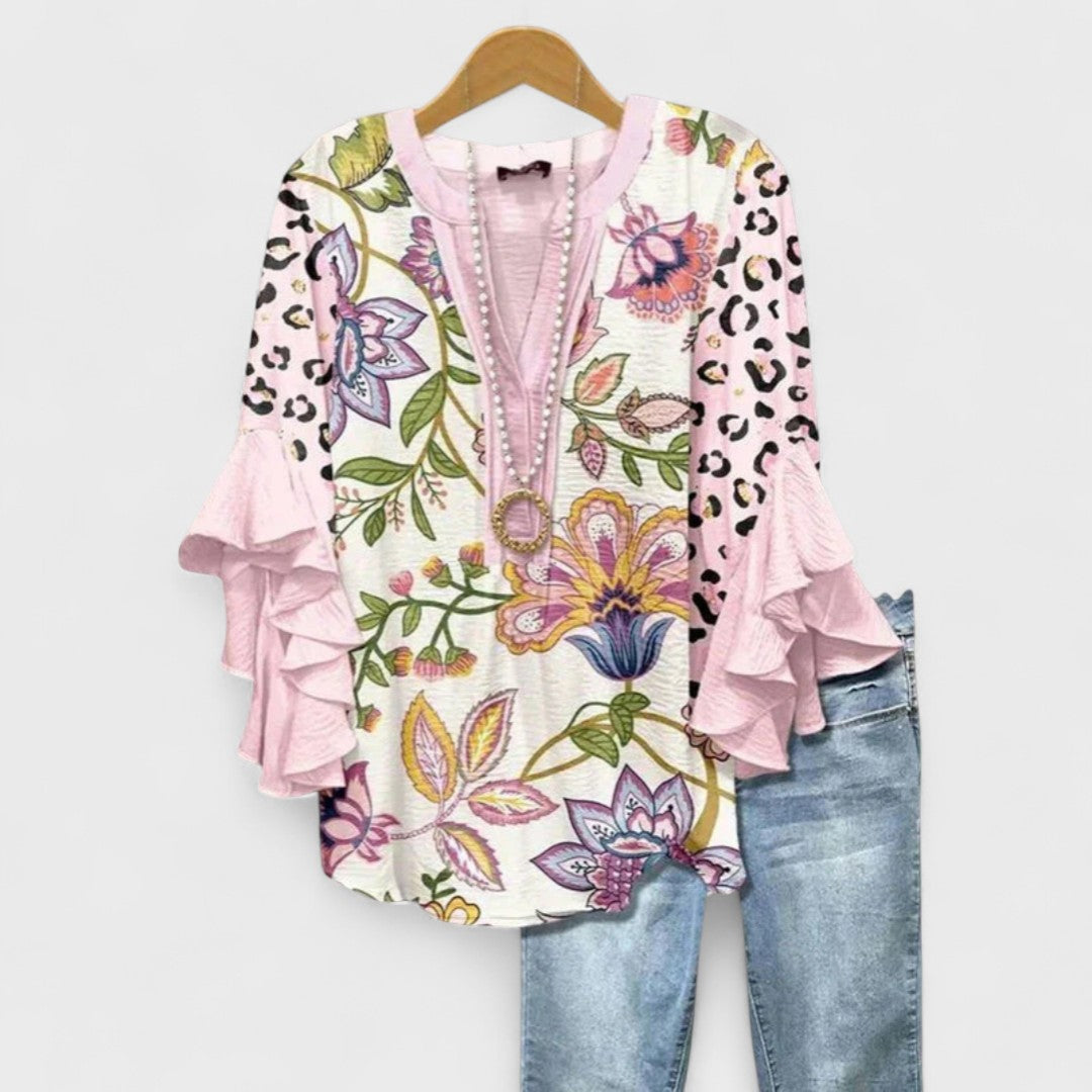 Elowen | Soft Bloom Ruffle Blouse