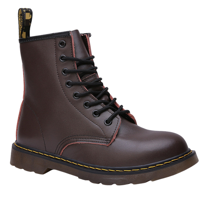 Halandra | Smooth Leather Combat Boots