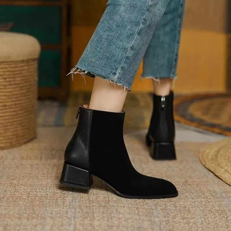 Skye | Frosted Leather Boots