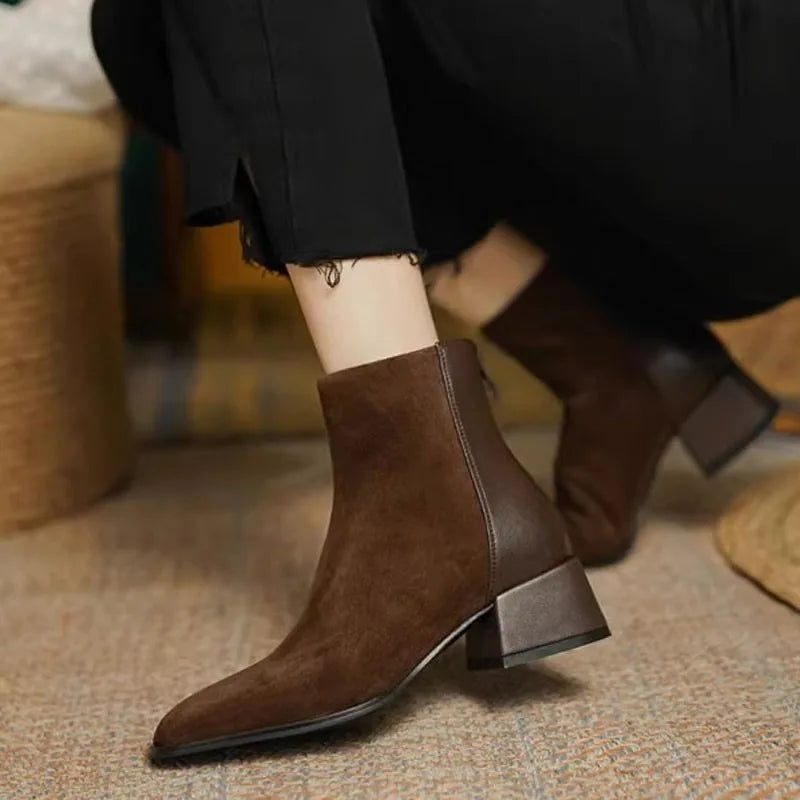 Skye | Frosted Leather Boots