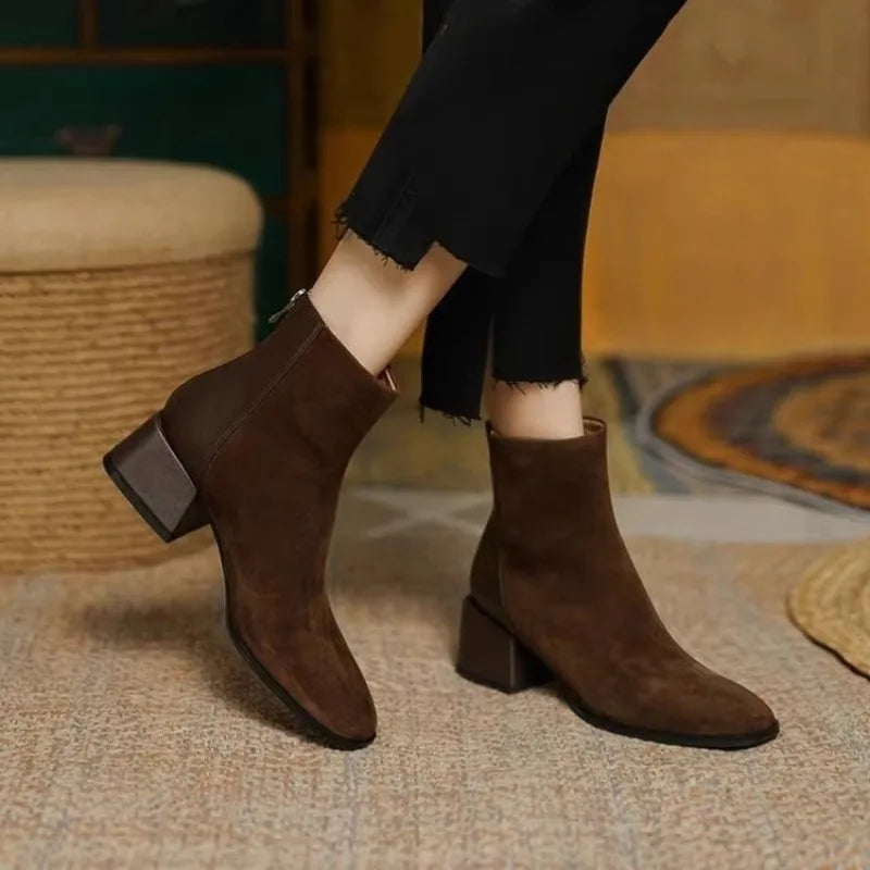 Skye | Frosted Leather Boots