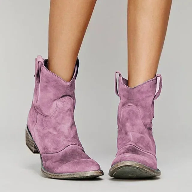 Harley | Vintage Cowboy Ankle Boots