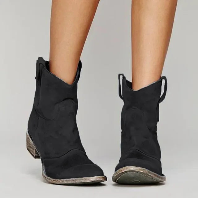 Harley | Vintage Cowboy Ankle Boots
