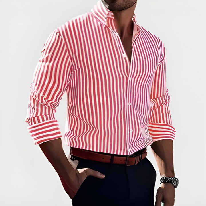 Delviano | Elegant Striped Shirt