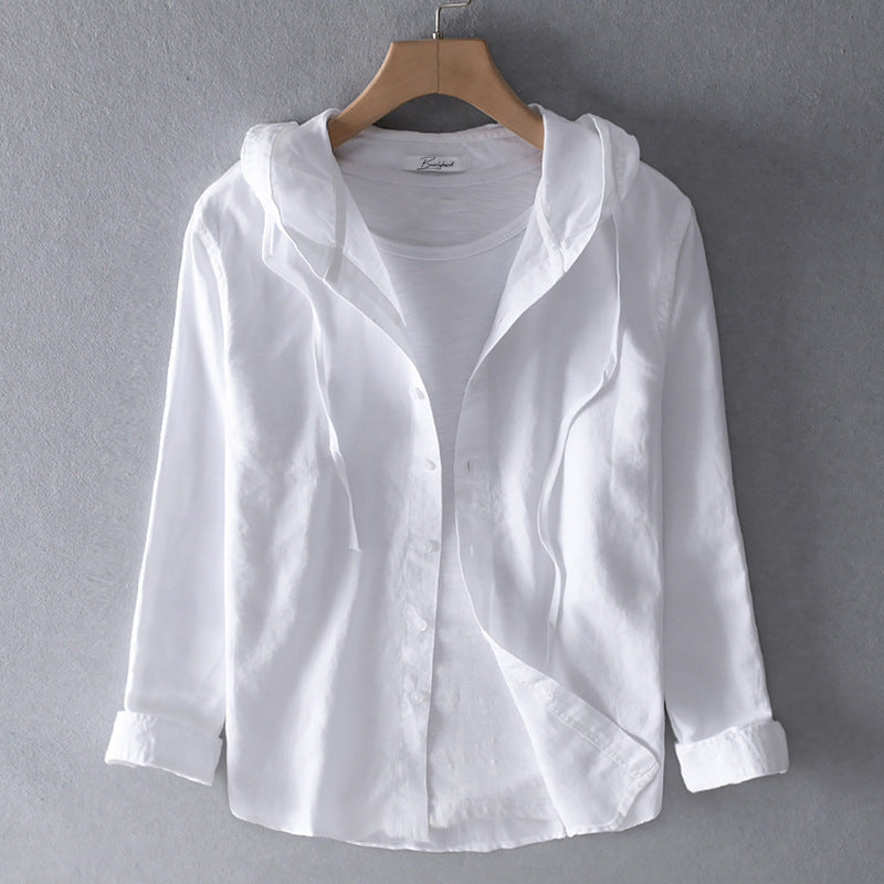 Elowen | Cotton Hooded Blouse
