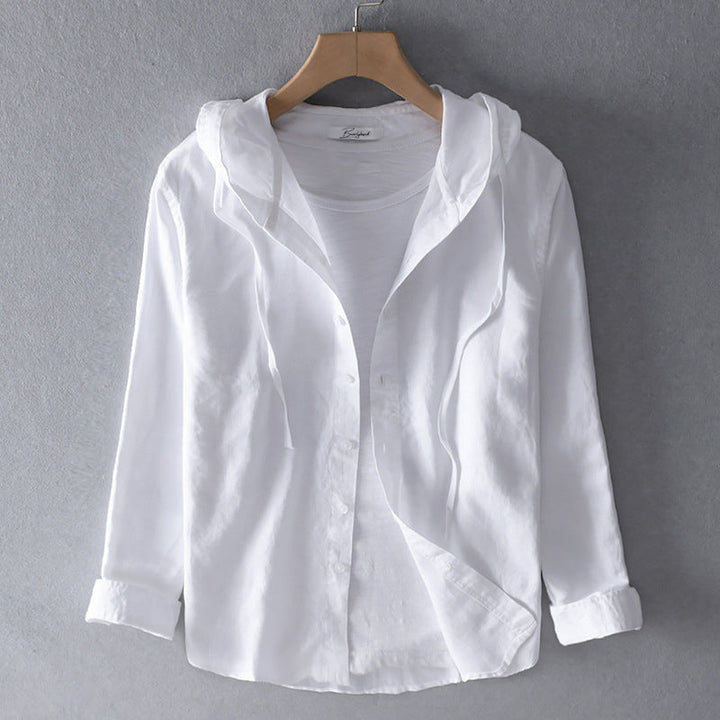 Elowen | Cotton Hooded Blouse