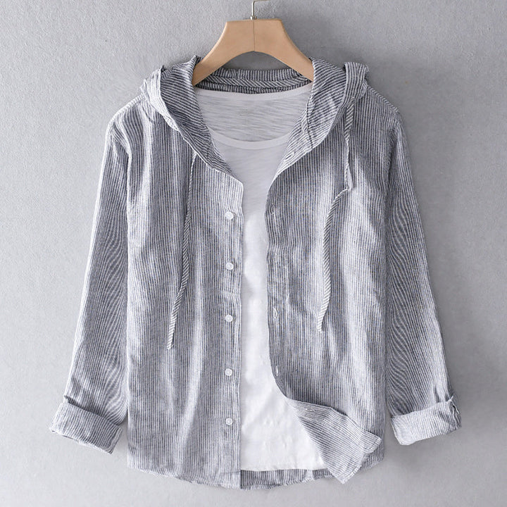 Elowen | Cotton Hooded Blouse