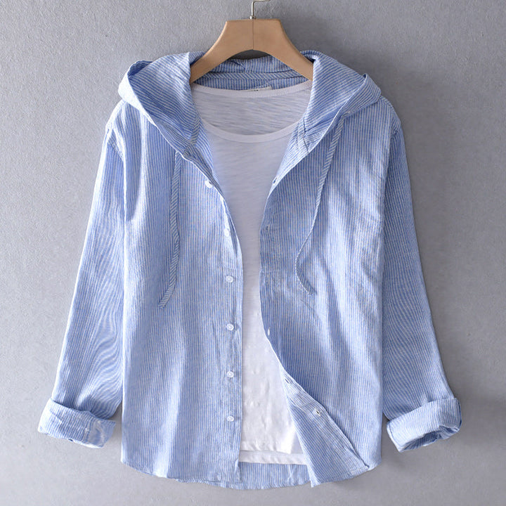 Elowen | Cotton Hooded Blouse
