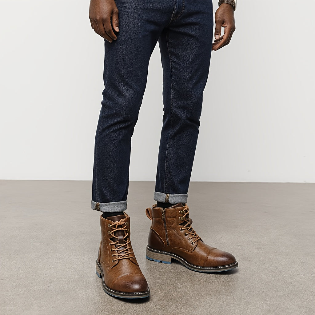 Novaro | Everyday Leather Zip Boots