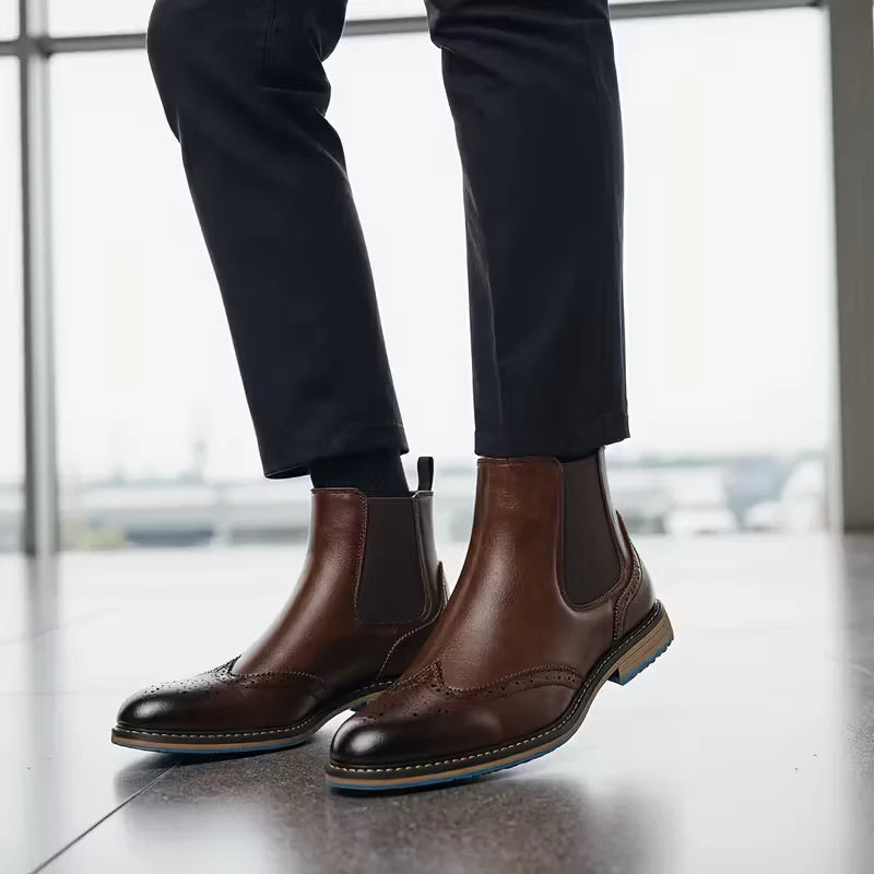 Serento | Classic Leather Chelsea Boots