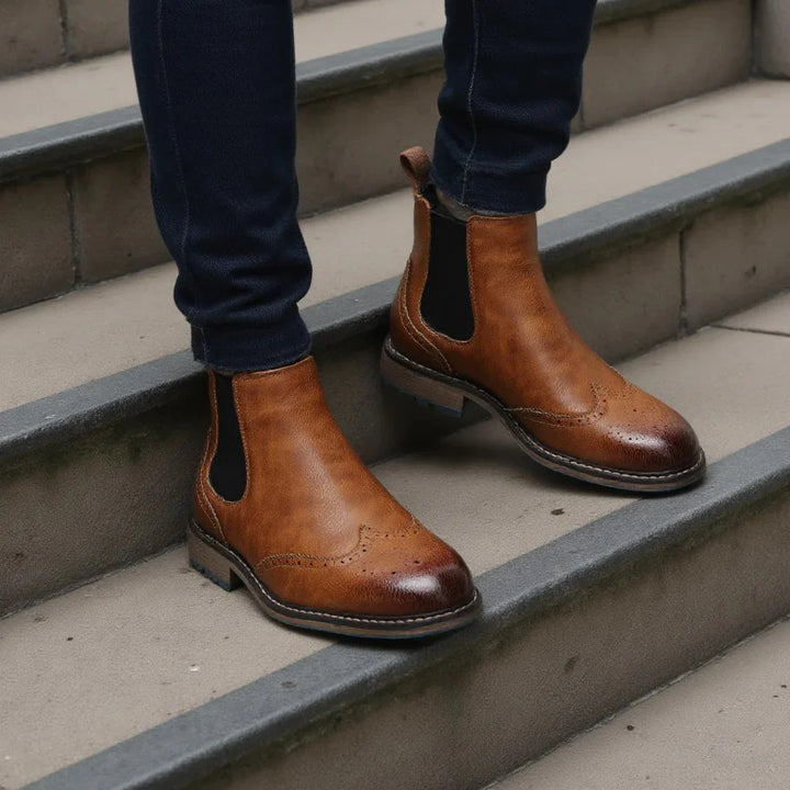 Serento | Classic Leather Chelsea Boots