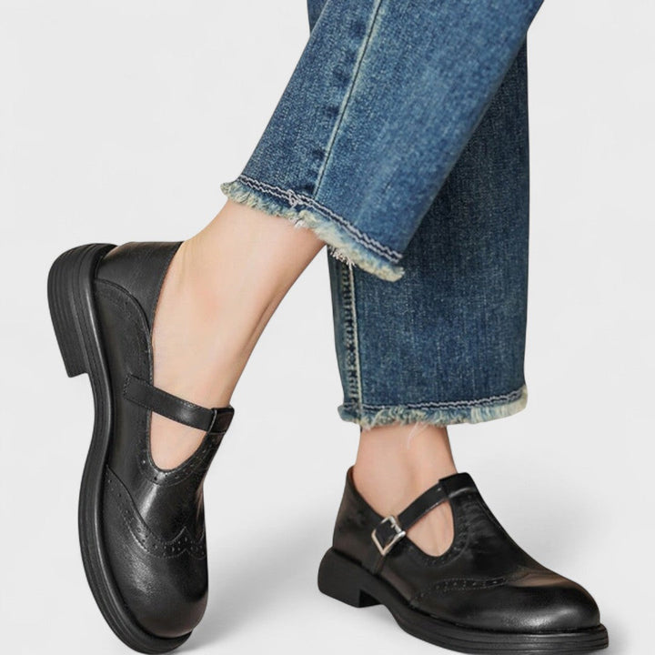 Avenelle | Heritage Leather T-Bar Flats
