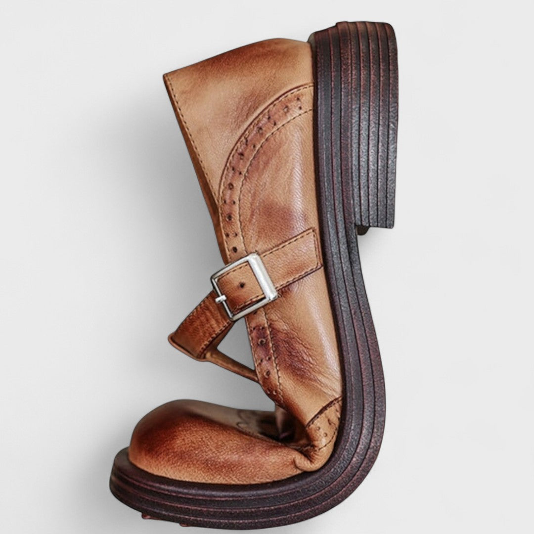 Avenelle | Heritage Leather T-Bar Flats