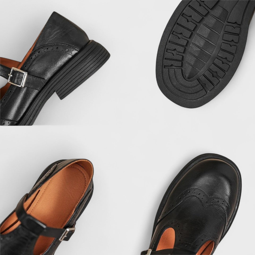 Avenelle | Heritage Leather T-Bar Flats