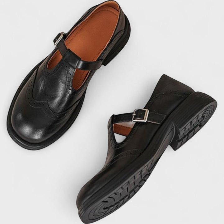 Avenelle | Heritage Leather T-Bar Flats